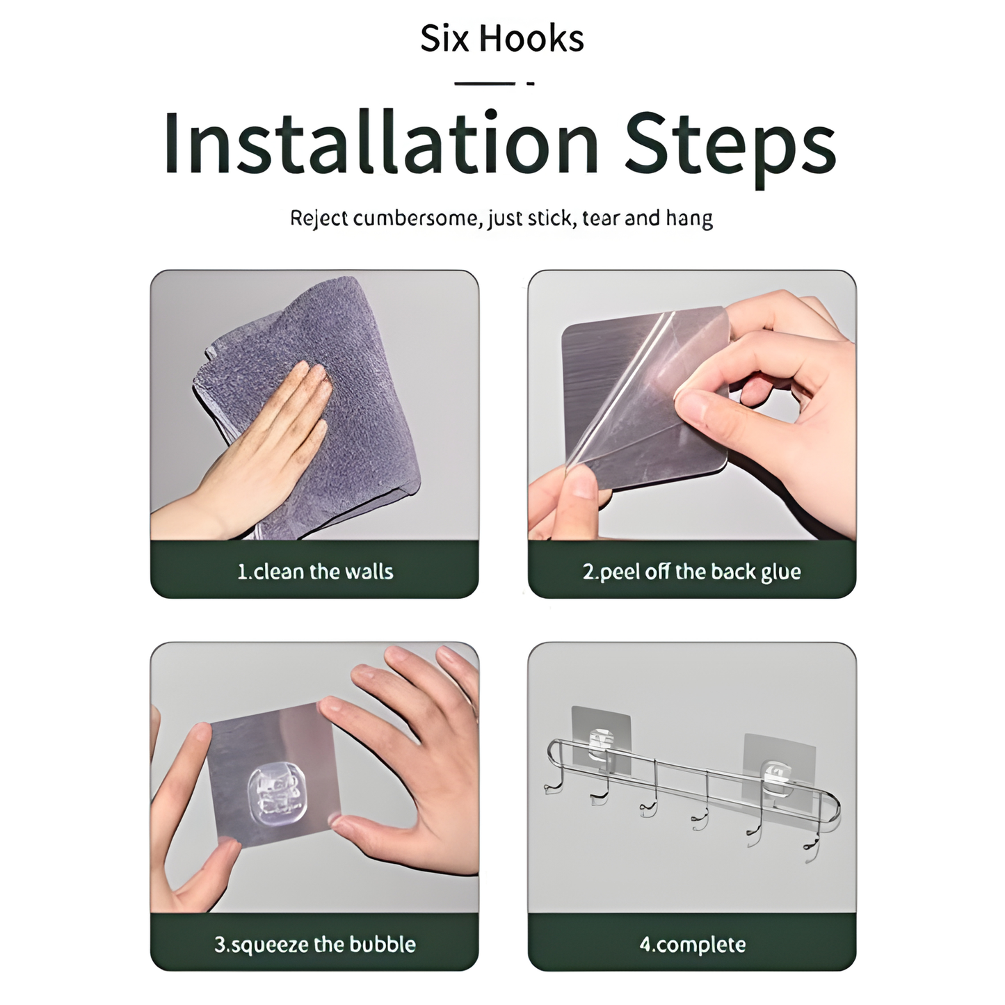 BIG SQUARE WALL HOOKS