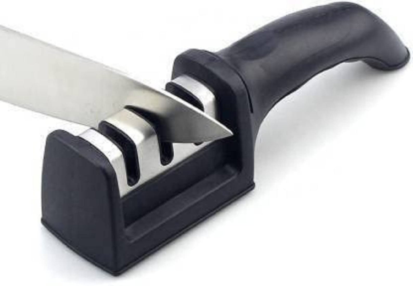 3-STAGE MANUAL KNIFESHARPENER (STAINLESS STEEL)
