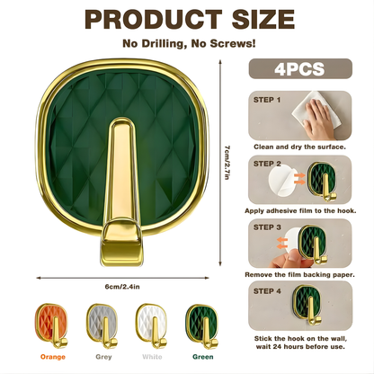 Premiums Golden Wall Hooks