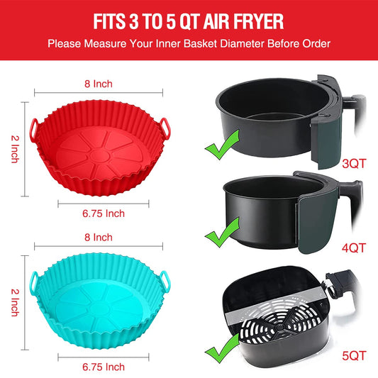 AIR FRYER MOULD LINERS (SILICONE)