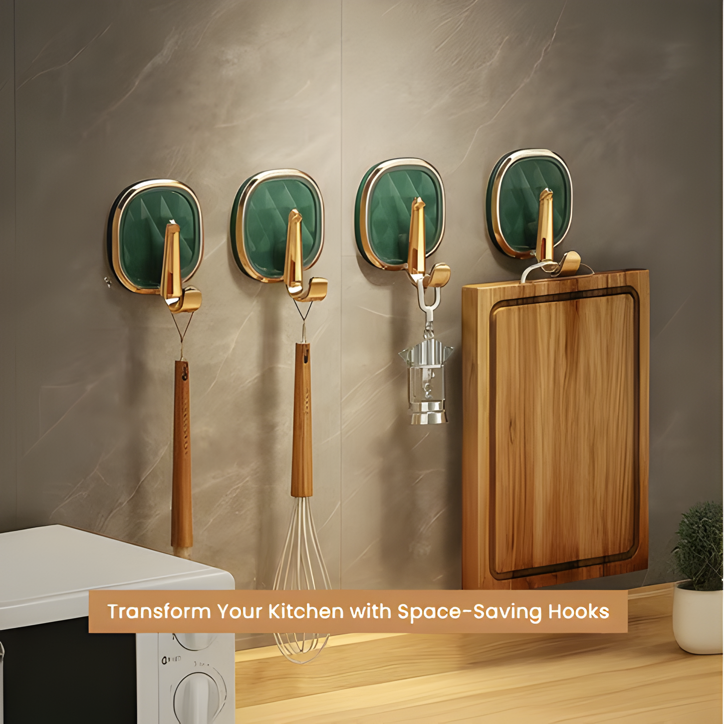 Premiums Golden Wall Hooks