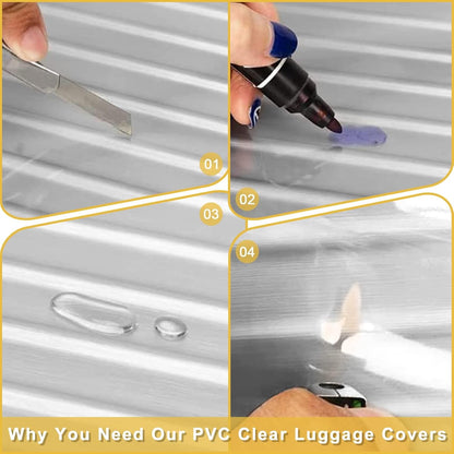 PVC LUGGAGE COVER (TRANSPARENT)