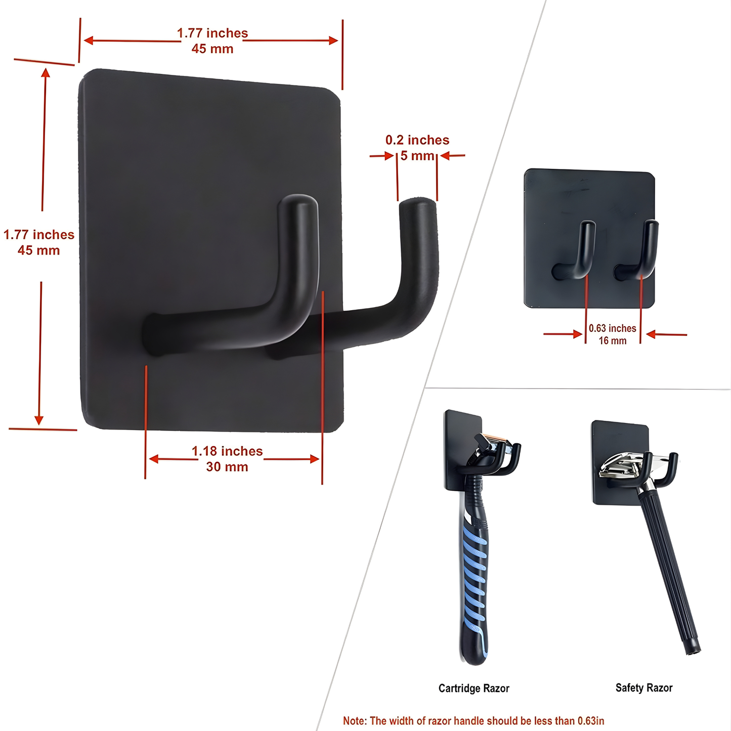 Metal Double Hanger Wall Hook