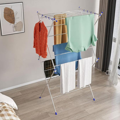 STAINLESS STEEL CLOTH DRYER STAND (SILVER)