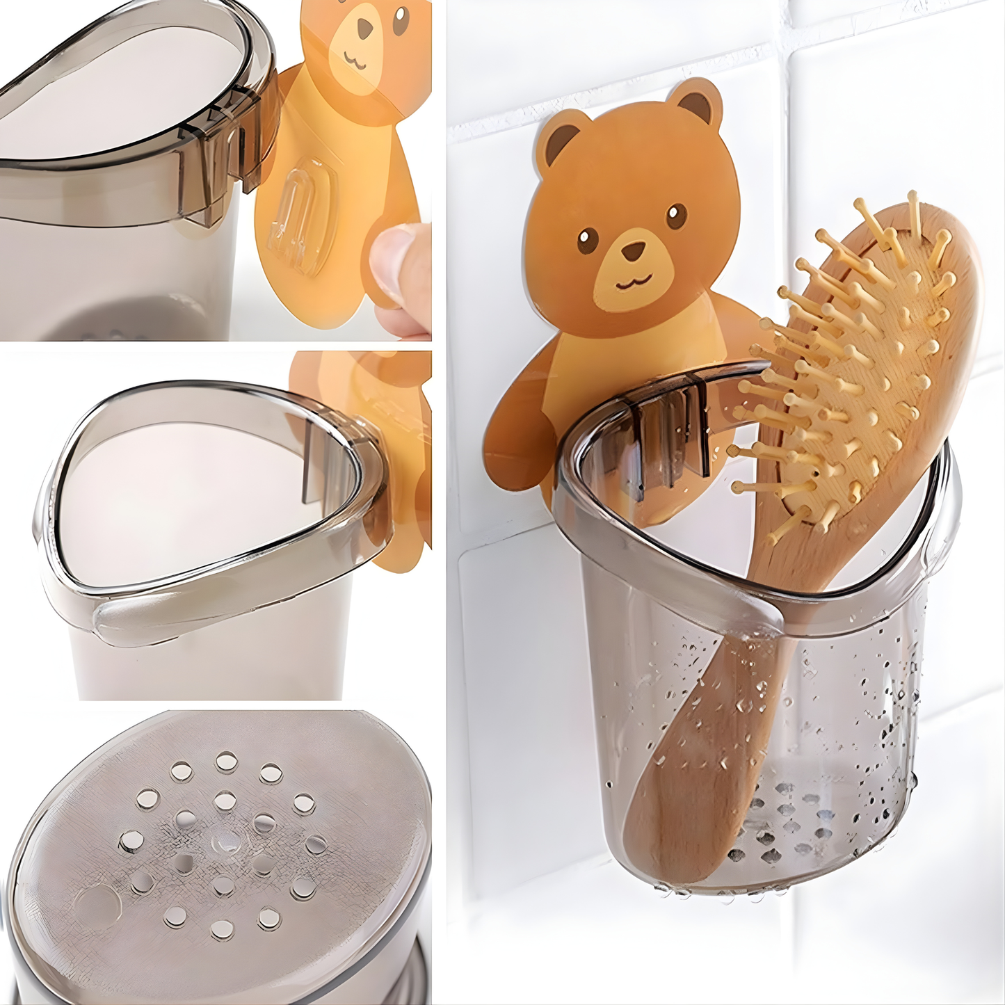 Wall Mount Toothbrush Holder