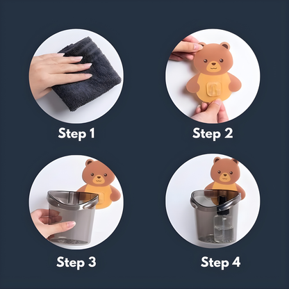 Wall Mount Toothbrush Holder