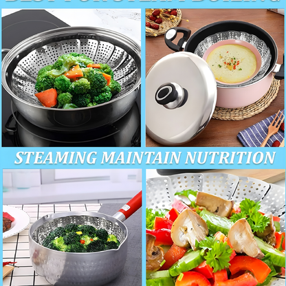 VEGETABLE STEAMER BASKET (STAINLESS STEEL)