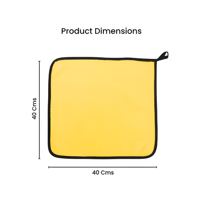 MULTIPURPOSE CLEANING CLOTH (MICROFIBER, LIGHT YELLOW)