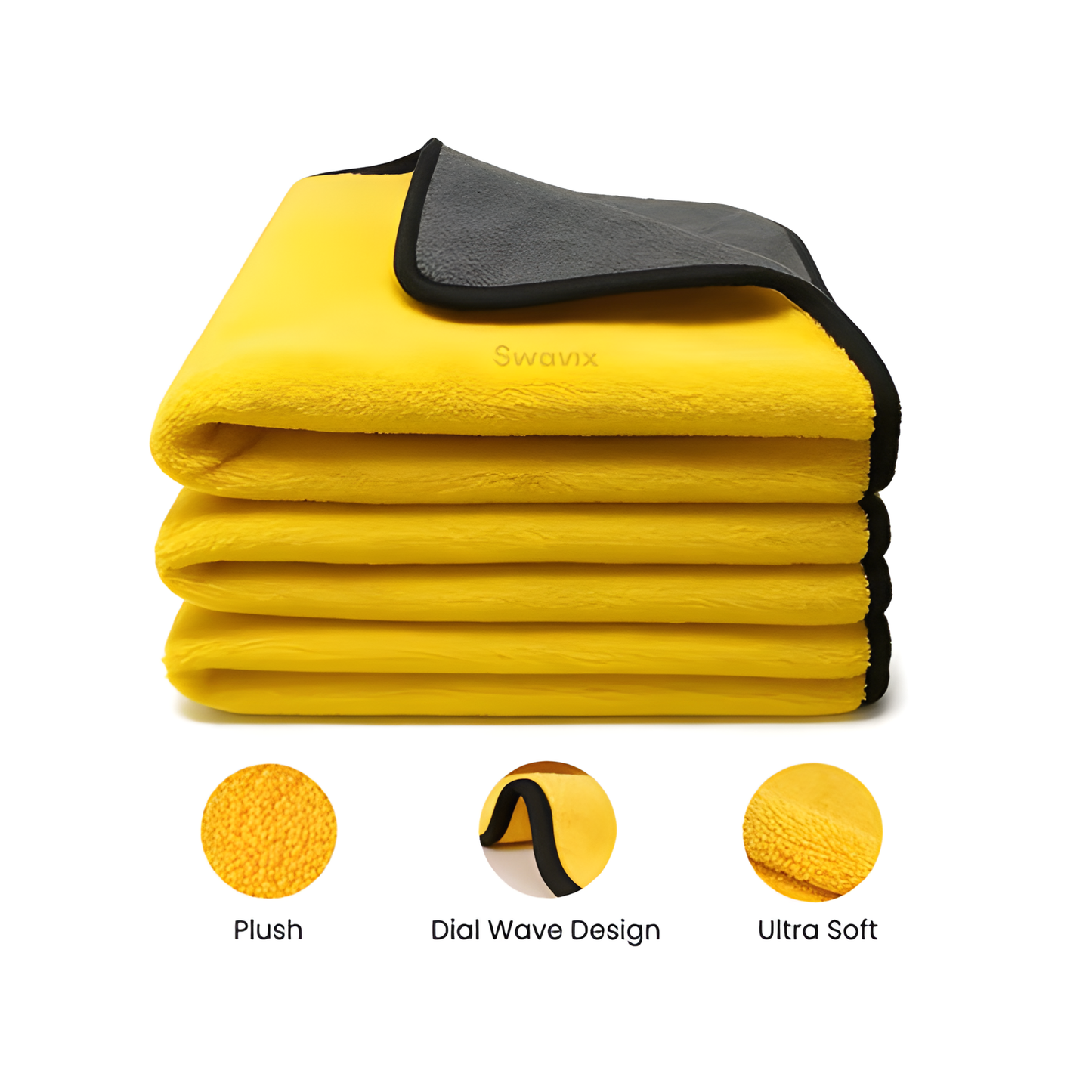 MULTIPURPOSE CLEANING CLOTH (MICROFIBER, LIGHT YELLOW)