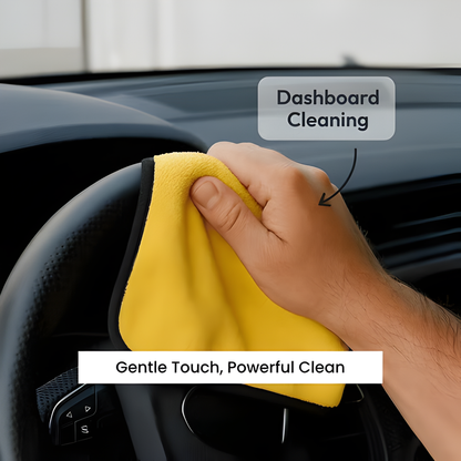 MULTIPURPOSE CLEANING CLOTH (MICROFIBER, LIGHT YELLOW)